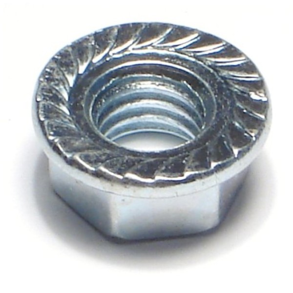 Midwest Fastener Flange Nut, 3/8"-16, Steel, Zinc Plated, 20 PK 63553